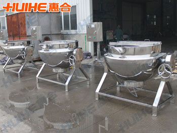 展示可傾式夾層鍋真實圖片